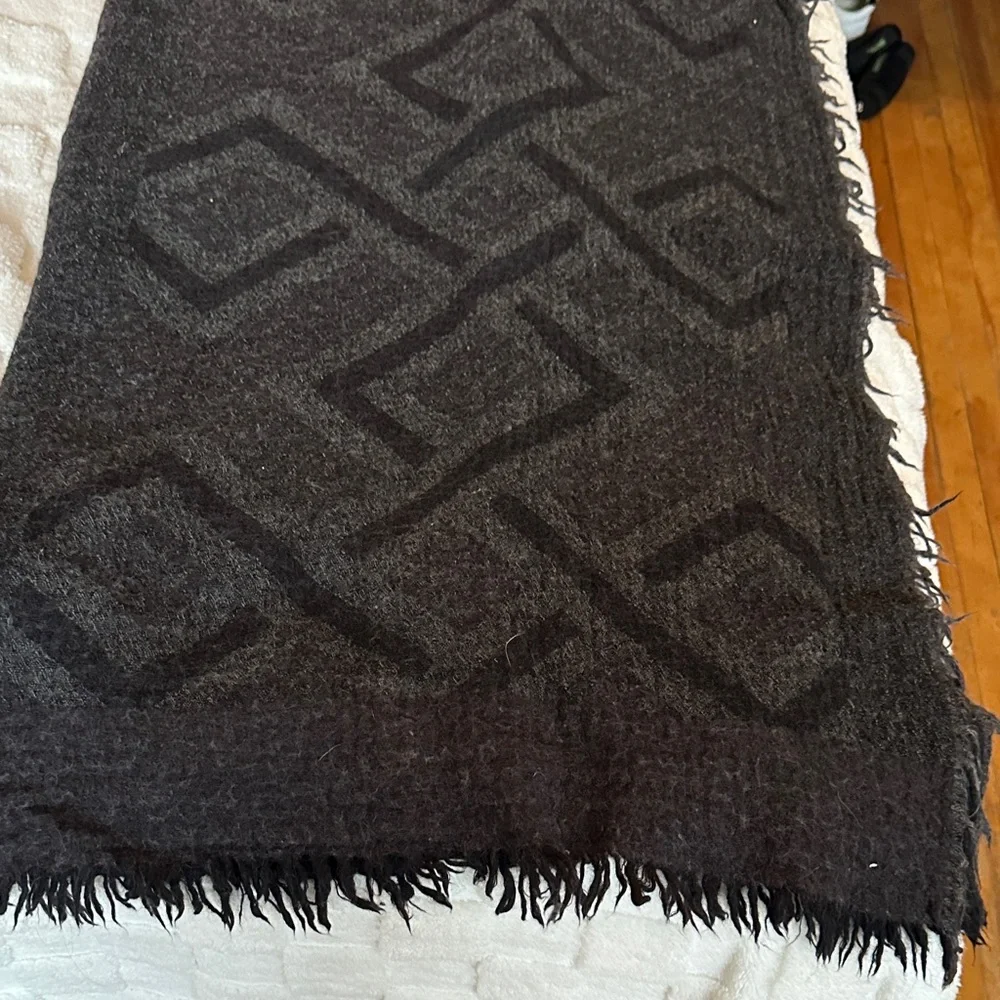 Wilfred Black Geometric Blanket scarf - Picture 1 of 9
